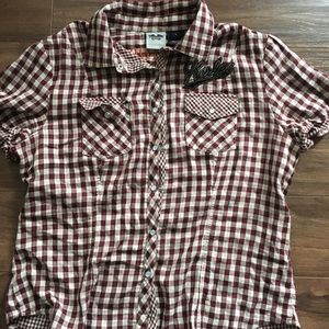 Ladies xl Harley Davidson button up shirt